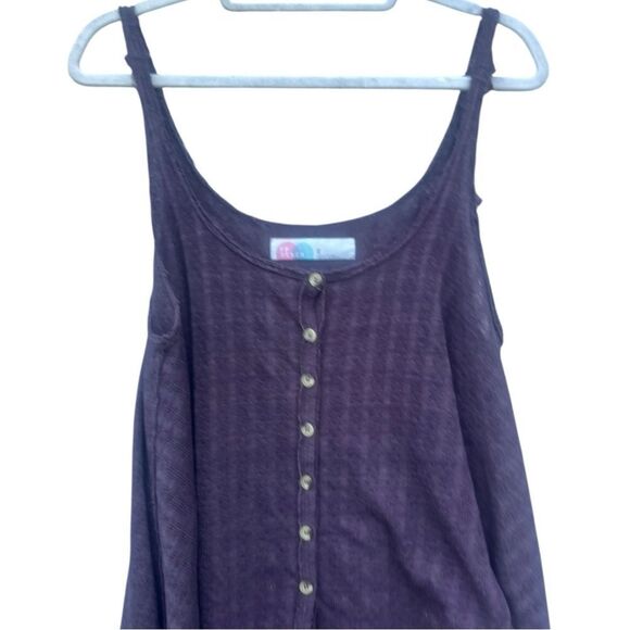 Free People Beach plum oversized blouse in size small oversized boho coastal - Picture 2 of 4